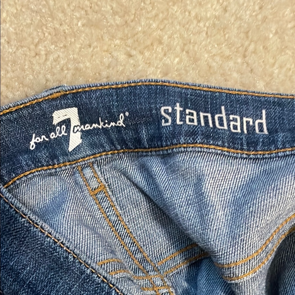 Distressed 7FAM jeans - Picture 4 of 6